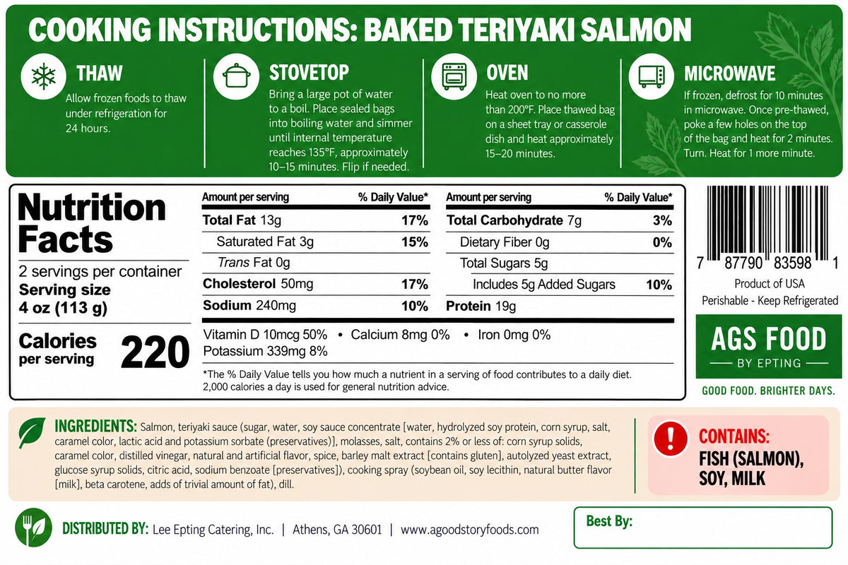 BAKED TERIYAKI SALMON