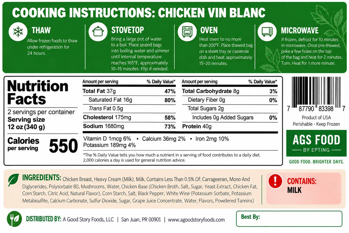 CHICKEN VIN BLANC